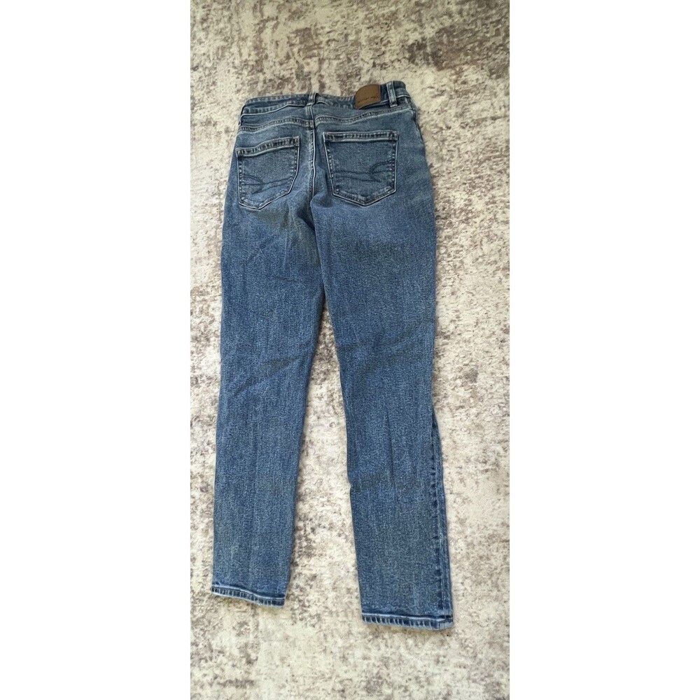 American Eagle Jeans Women 00 Short Mom Jeans Distressed Strigid - Picture 2 of 11